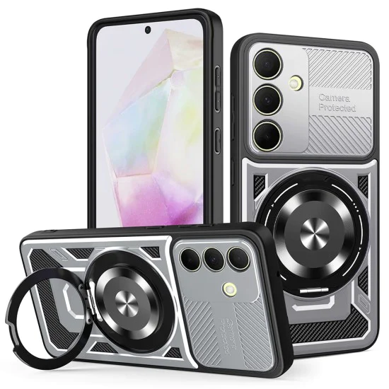 Калъф за Samsung Galaxy A35 5G - RuggedCam - Сив