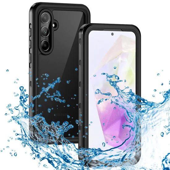 Калъф за Samsung Galaxy A35 5G - ShellBox Waterproof IP68 Case - Черен
