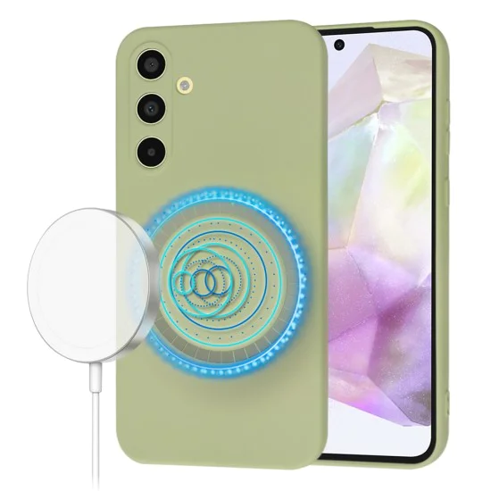 Калъф за Samsung Galaxy A35 5G - SoftFlex MagSafe - Matcha