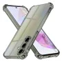 Калъф за Samsung Galaxy A35 5G - Techsuit - Удароустойчив Clear Silicone - Опушено Черен
