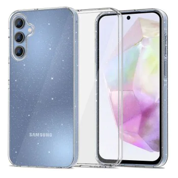 Калъф за Samsung Galaxy A35 5G - Techsuit - серия SparkleSkin - прозрачен