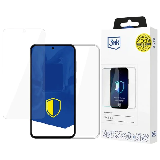 Калъф за Samsung Galaxy A36 5G / A56 5G - 3mk - [Опаковка] ComfortDuo Glass + Калъф - Прозрачен