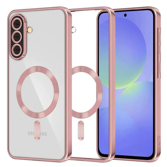Калъф за Samsung Galaxy A36 5G / A56 5G - Luxury Crystal MagSafe - Розов