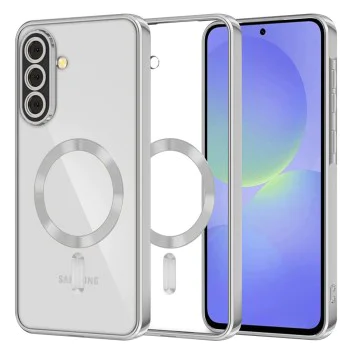 Калъф за Samsung Galaxy A36 5G / A56 5G - Luxury Crystal MagSafe - Сребрист