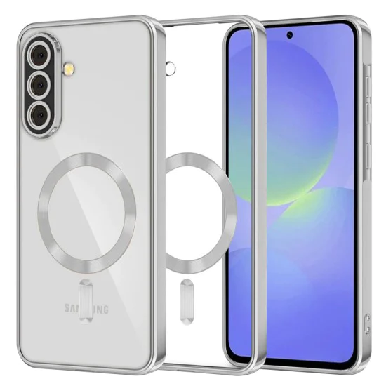 Калъф за Samsung Galaxy A36 5G / A56 5G - Luxury Crystal MagSafe - Сребрист