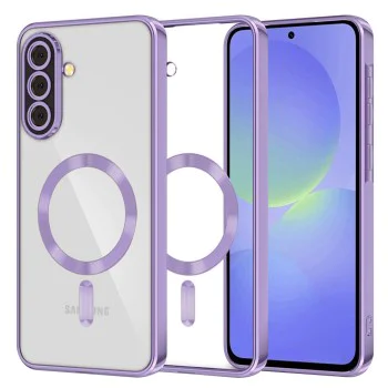 Калъф за Samsung Galaxy A36 5G / A56 5G - Luxury Crystal MagSafe - Светло лилав