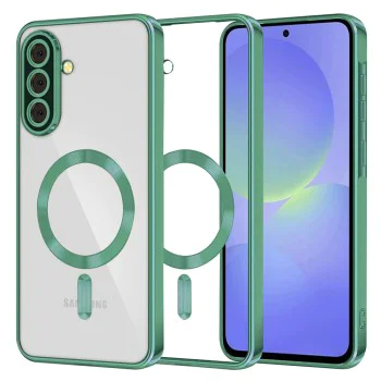 Калъф за Samsung Galaxy A36 5G / A56 5G - Luxury Crystal MagSafe - Светло зелен
