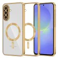 Калъф за Samsung Galaxy A36 5G / A56 5G - Luxury Crystal MagSafe - Златен