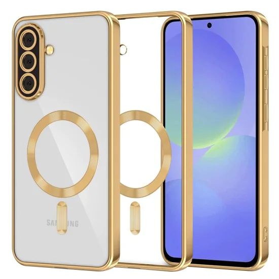 Калъф за Samsung Galaxy A36 5G / A56 5G - Luxury Crystal MagSafe - Златен