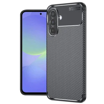 Калъф за Samsung Galaxy A36 5G - CarbonFiber - Черен