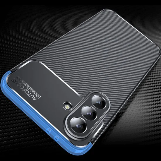 Калъф за Samsung Galaxy A36 5G - CarbonFiber - Черен