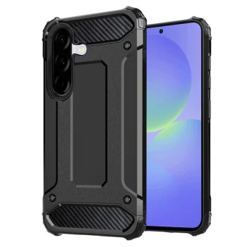 Калъф за Samsung Galaxy A36 5G - Hybrid Armor - Черен