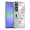 Калъф за Samsung Galaxy A36 5G - Луксозен Glitter MagSafe - Сребрист
