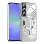 Калъф за Samsung Galaxy A36 5G - Луксозен Glitter MagSafe - Сребрист