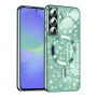 Калъф за Samsung Galaxy A36 5G - Луксозен Glitter MagSafe - Светло зелен