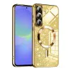 Калъф за Samsung Galaxy A36 5G - Луксозен Glitter MagSafe - Златен