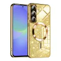 Калъф за Samsung Galaxy A36 5G - Луксозен Glitter MagSafe - Златен