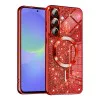 Калъф за Samsung Galaxy A36 5G - Luxury Glitter MagSafe - Червен
