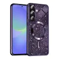 Калъф за Samsung Galaxy A36 5G - Luxury Glitter MagSafe - Deep Purple
