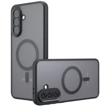 Калъф за Samsung Galaxy A36 5G - PureFrost MagSafe - Черен