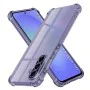 Калъф за Samsung Galaxy A36 5G - Techsuit - Удароустойчив Clear Silicone - Опушено Черен