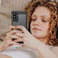 Калъф за Samsung Galaxy A37 5G - Techsuit Carbon Silicone - Черен