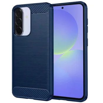 Калъф за Samsung Galaxy A37 5G - Techsuit Carbon Silicone - Син