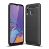 Калъф за Samsung Galaxy A40 - Carbon Silicone - Черен