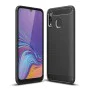 Калъф за Samsung Galaxy A40 - Carbon Silicone - Черен