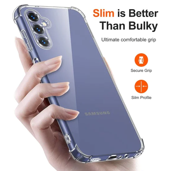 Калъф за Samsung Galaxy A40 - Удароустойчив Прозрачен Силиконов - Прозрачен