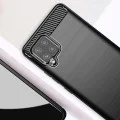 Калъф за Samsung Galaxy A42 5G - Carbon Silicone - Черен