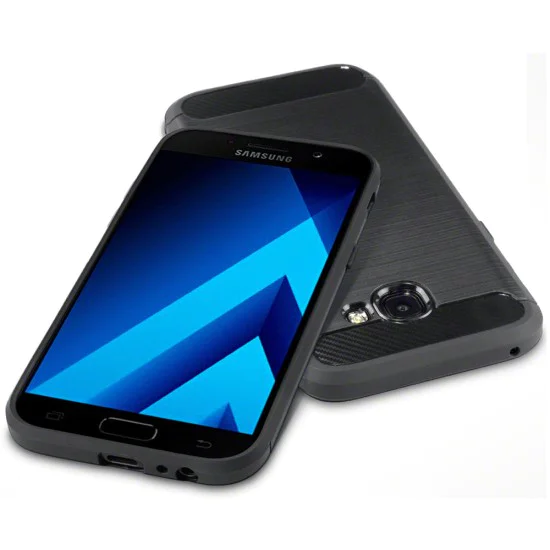Калъф за Samsung Galaxy A5 2017 A520 - Carbon Silicone - Черен