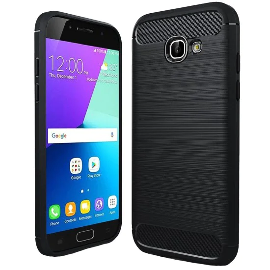 Калъф за Samsung Galaxy A5 2017 A520 - Carbon Silicone - Черен