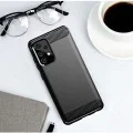 Калъф за Samsung Galaxy A52 4G / A52 5G / A52s 5G - Carbon Silicone - Черен