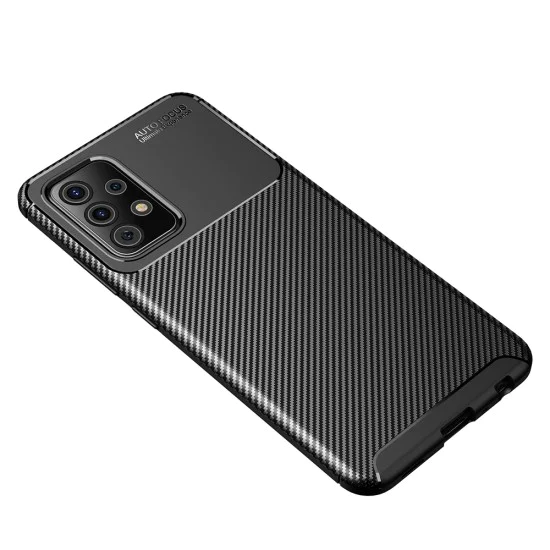Калъф за Samsung Galaxy A52 4G / A52 5G / A52s 5G - CarbonFiber - Черен