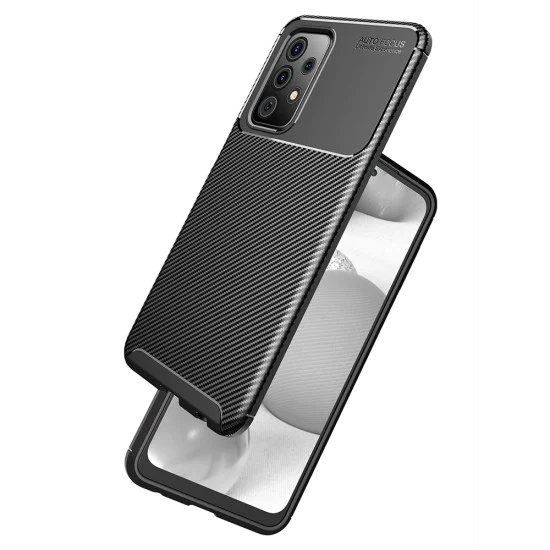 Калъф за Samsung Galaxy A52 4G / A52 5G / A52s 5G - CarbonFiber - Черен
