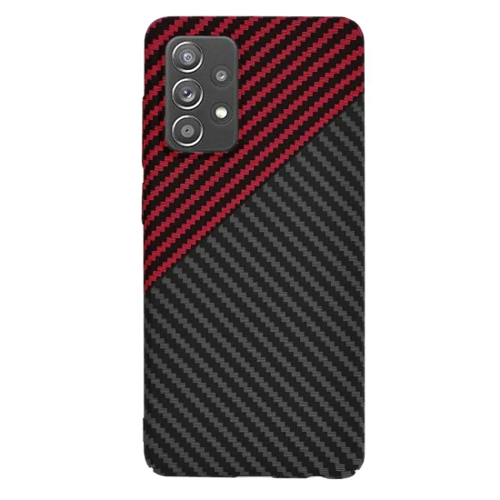 Калъф за Samsung Galaxy A52 4G / A52 5G / A52s 5G - Carbonite FiberShell - Red Vortex