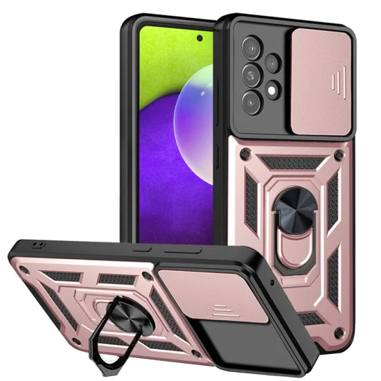Калъф за Samsung Galaxy A52 4G / A52 5G / A52s 5G - Серия CamShield - розово злато