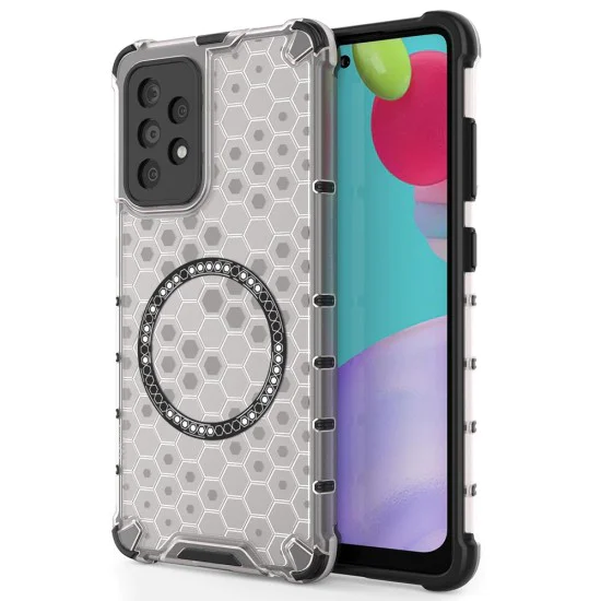 Калъф за Samsung Galaxy A52 4G / A52 5G / A52s 5G - Techsuit - HoneyComb Shield MagSafe - Бял