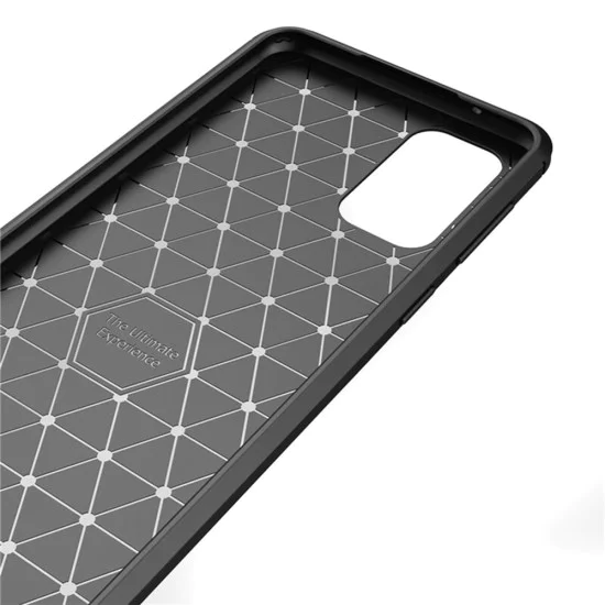 Калъф за Samsung Galaxy A53 5G - Carbon Silicone - Черен