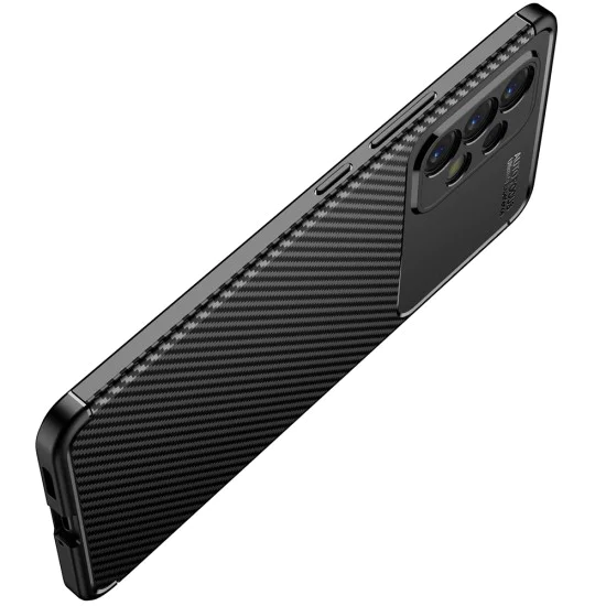 Калъф за Samsung Galaxy A53 5G - CarbonFiber - Черен