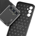 Калъф за Samsung Galaxy A54 - CarbonFiber - Черен
