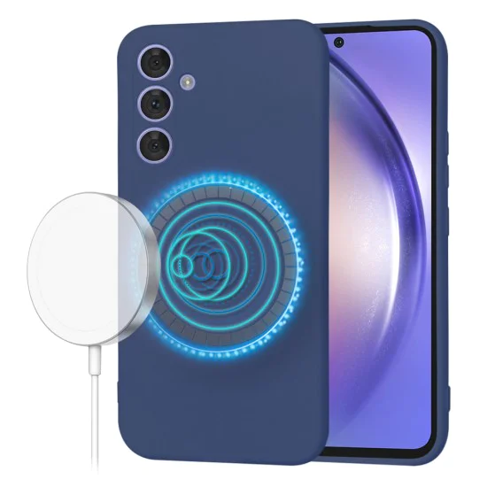 Калъф за Samsung Galaxy A54 - SoftFlex MagSafe - Navy Blue