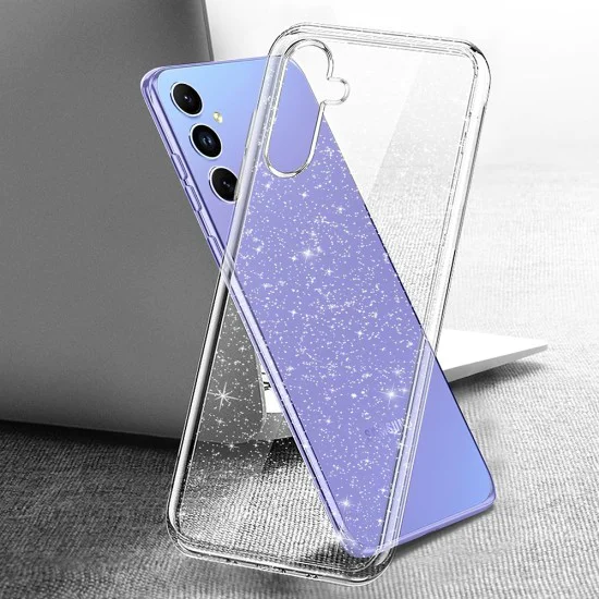 Калъф за Samsung Galaxy A54 - SparkleSkin Series - Clear