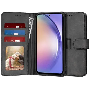Калъф за Samsung Galaxy A54 - Techsuit - Diary Book - Черен