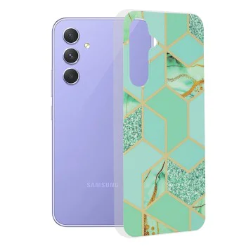 Калъф за Samsung Galaxy A54 - Techsuit - Marble Series - Green Hex