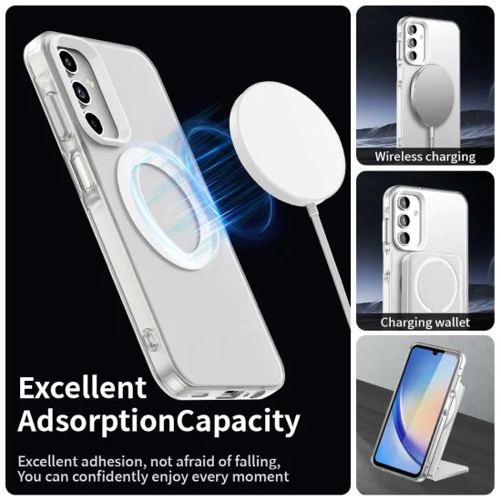 Калъф за Samsung Galaxy A55 5G - CandyCase MagSafe - Бял
