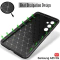 Калъф за Samsung Galaxy A55 5G - CarbonFiber - Черен