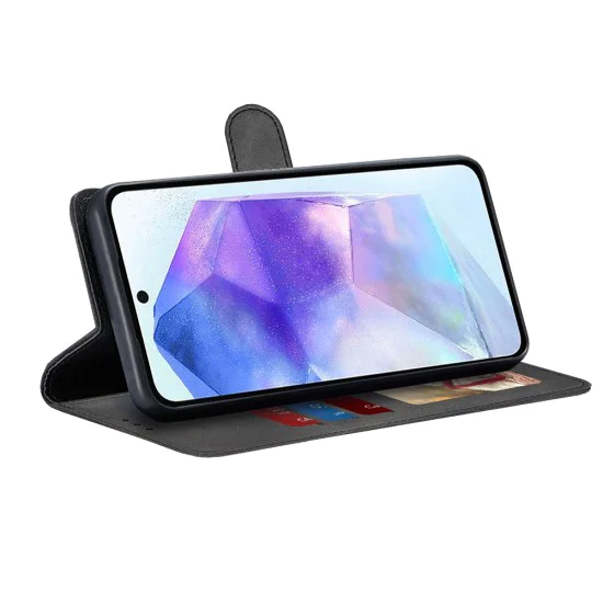 Калъф за Samsung Galaxy A55 5G - Дневник - Черен