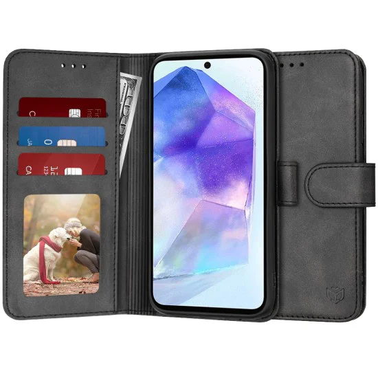 Калъф за Samsung Galaxy A55 5G - Дневник - Черен